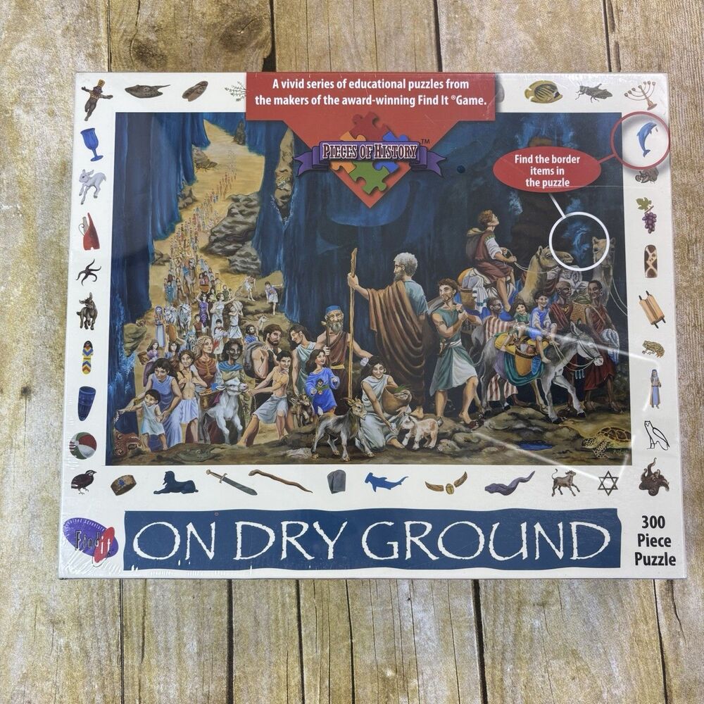 Moses Find It Puzzle 300 Pieces On Dry Ground Parting Sea New Sealed
